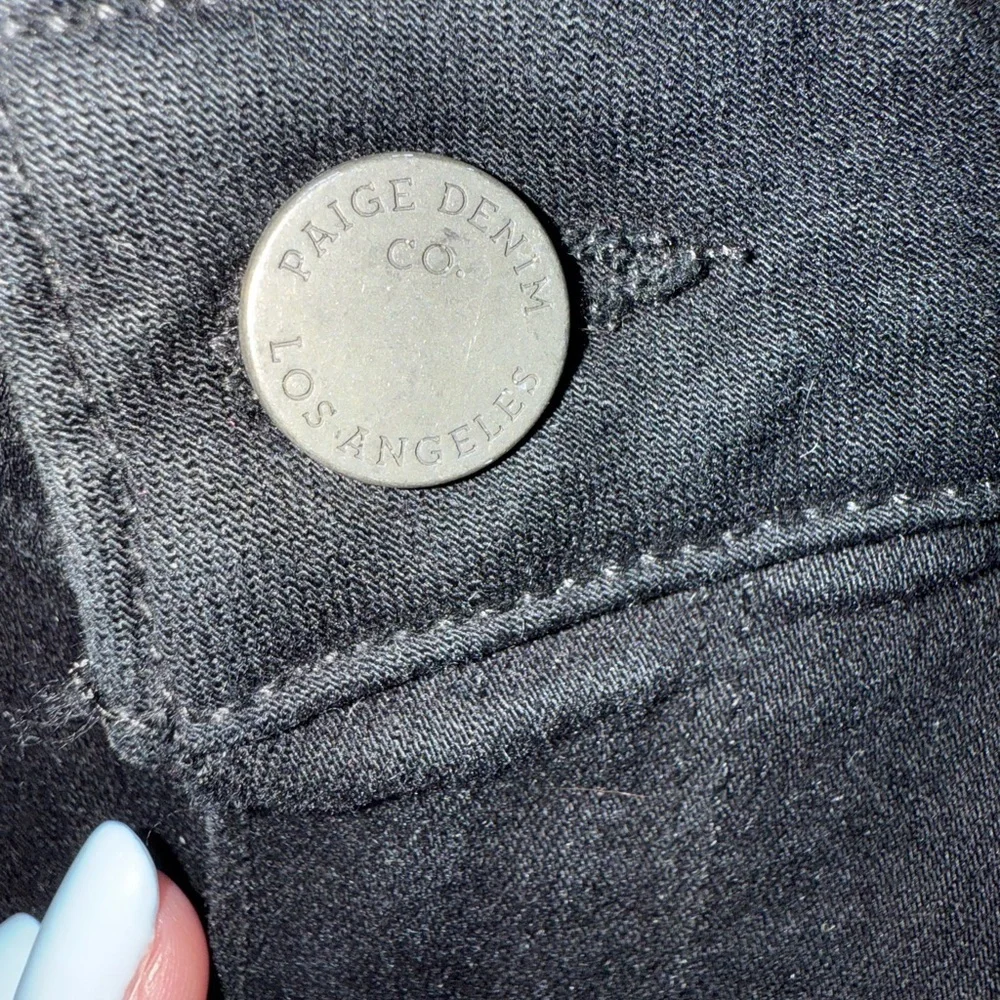 PAIGE Jeans The Rory Crop Flare Black - Picture 4 of 8